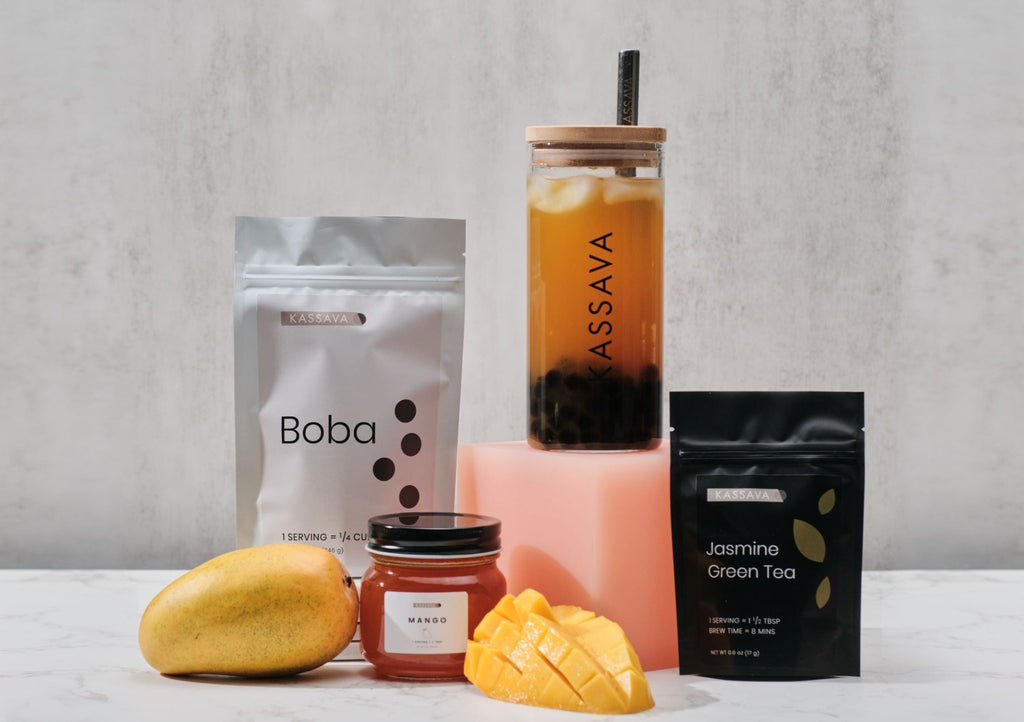 Premium Bubble Tea Kit, Jasmine & Oolong Green Tea Gift Set (Dylan Kit) Boba Kit - Vegan Friendly